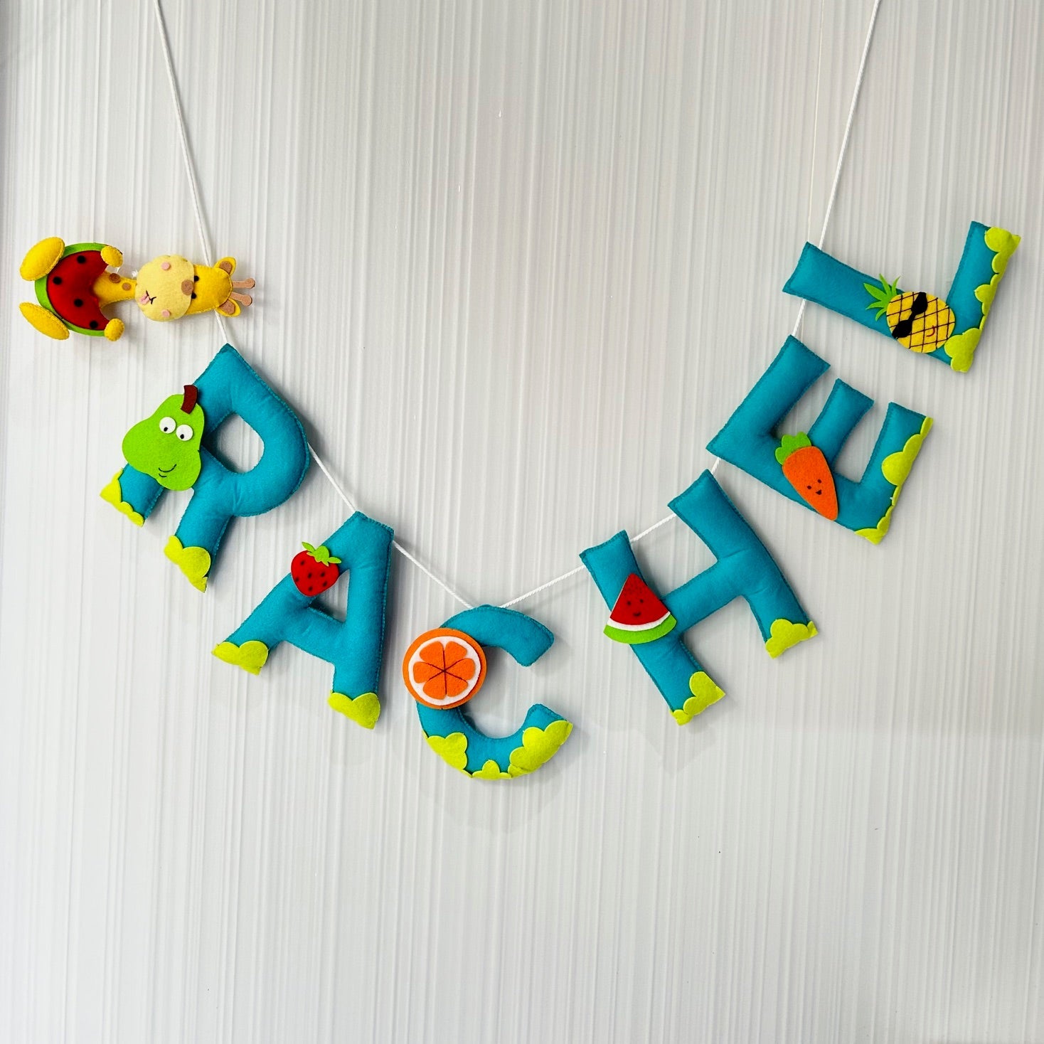 Babble Wrap Tropical Fruits Name Bunting/Garland