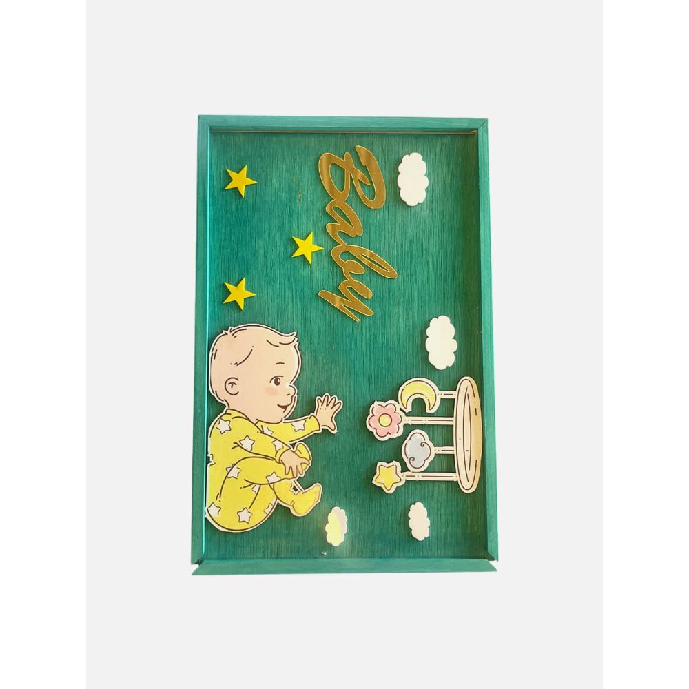 Little Surprise Box - Green Twinkle Star Newborn Hamper Gift Set