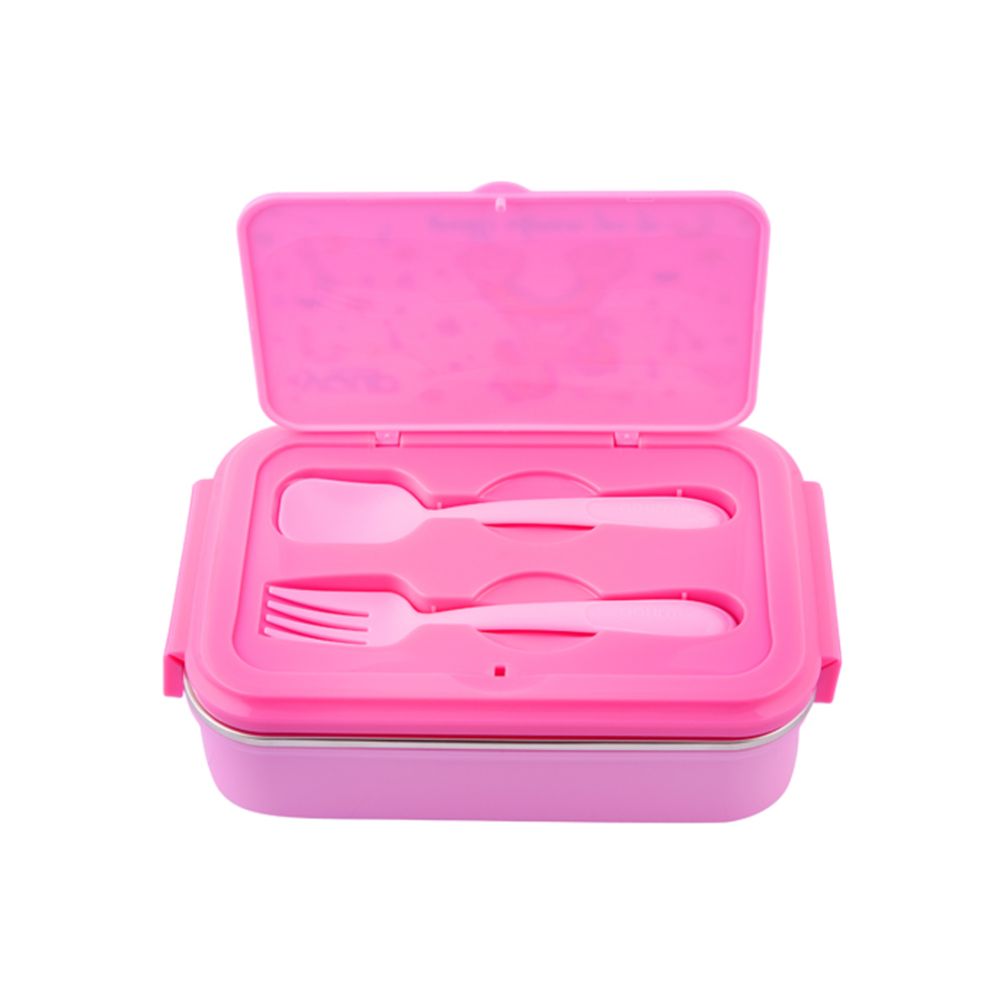 Dandat Unicorn Lunch Box Set, Pink Bento lunch box, Insulated