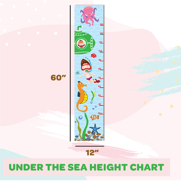 Under The Sea Height Chart Wall Sticker