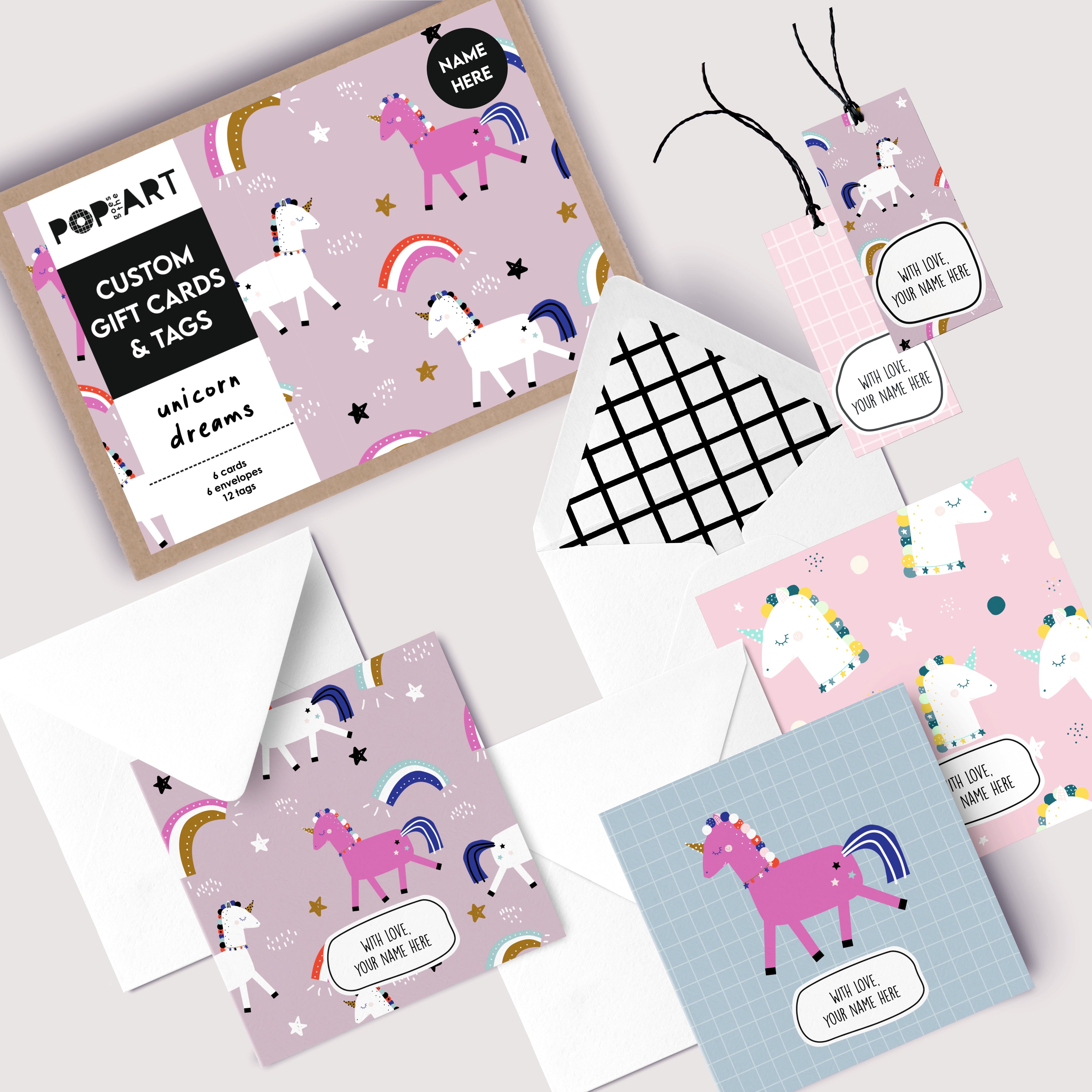 Gift Cards & Tags | Unicorn Dreams