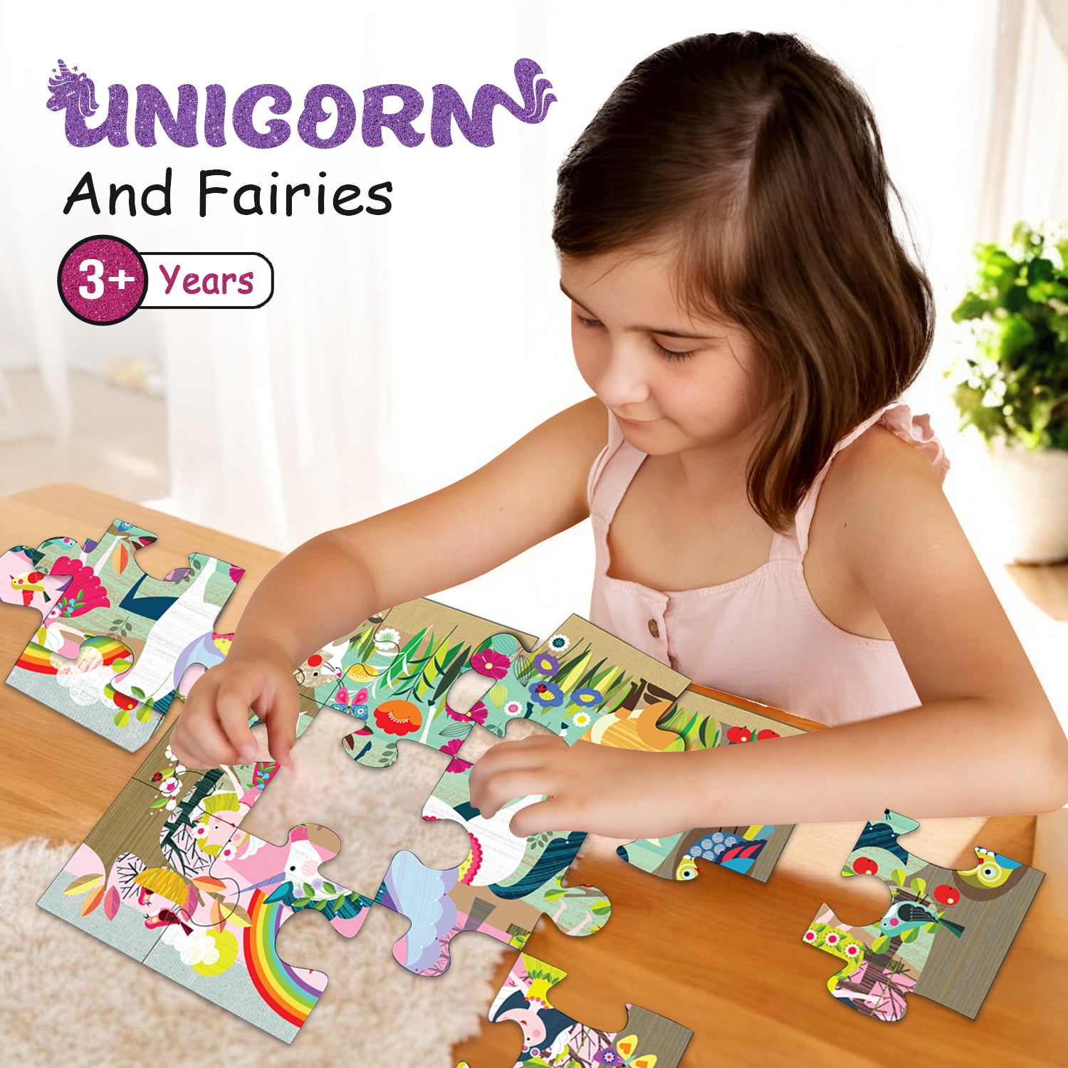 Enchanted World Of Unicorn - 12 Piece Puzzles