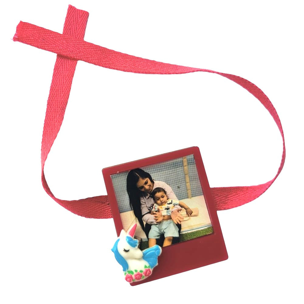 Personalised Photo Frame Fridge Magnet Rakhi