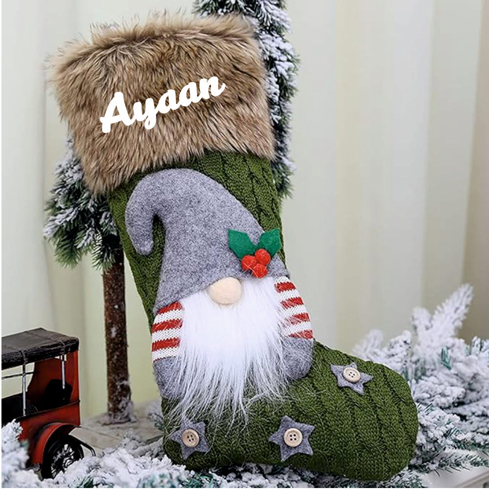 Personalised Nordic Gnome Stocking