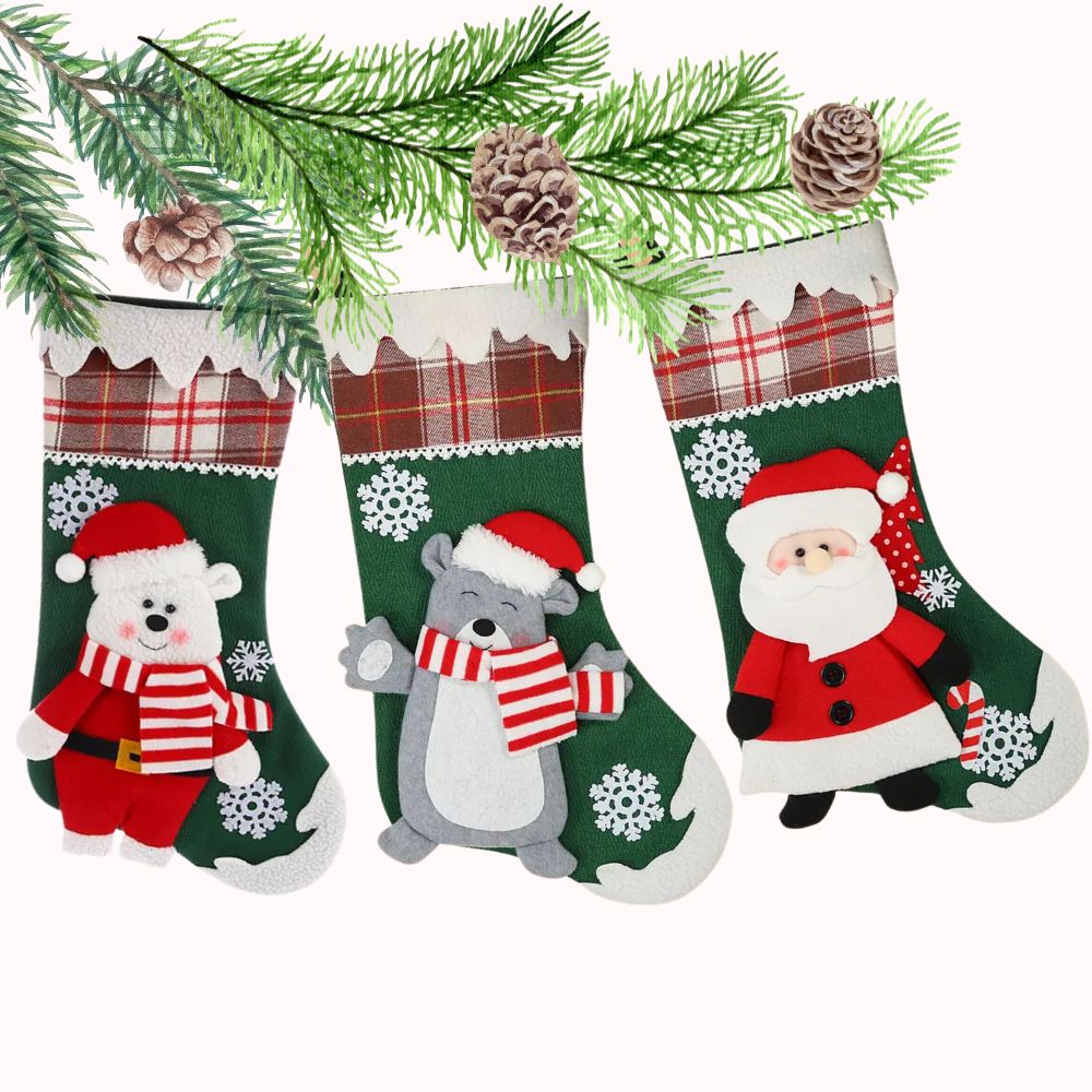 Snowflake Magic Stocking (Santa)