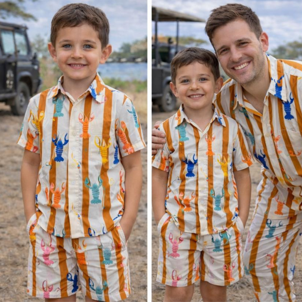 Lobster colourful print co- ord set