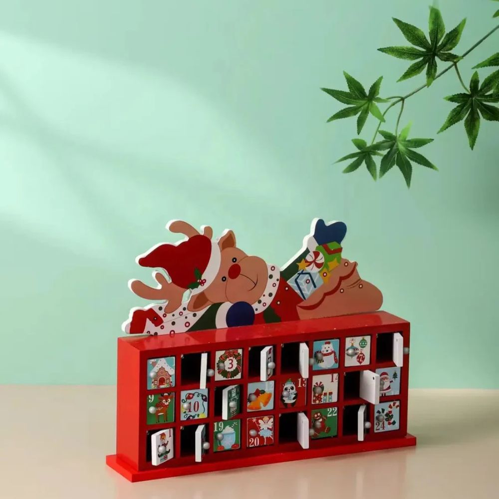 Wooden Advent Calendar (Reindeer Magic)