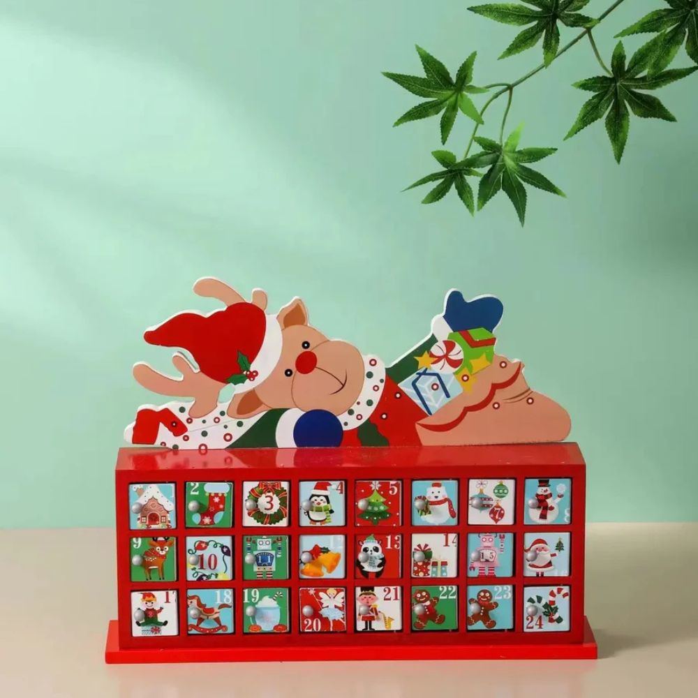 Wooden Advent Calendar (Reindeer Magic)