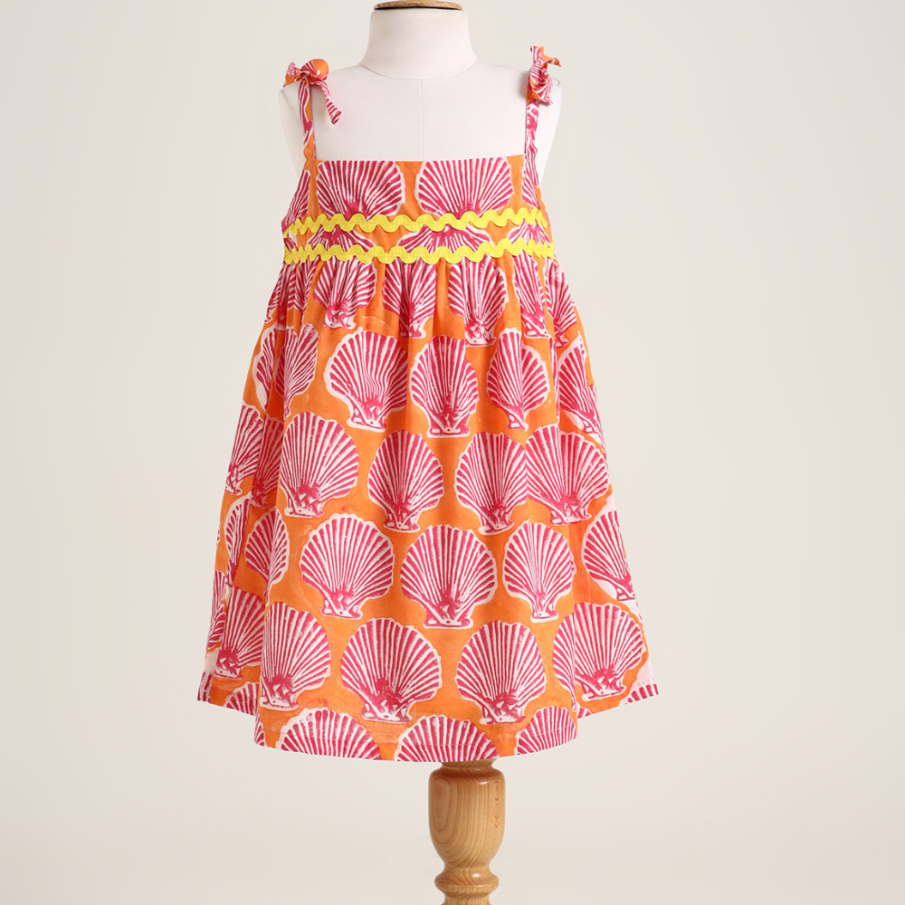 Printed cotton dress