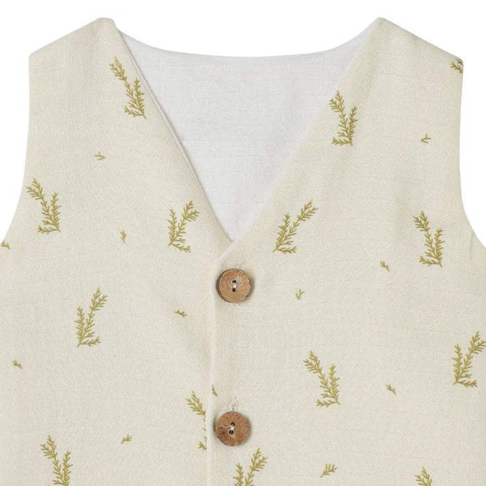 Organic Muslin Vest & Shorts Set