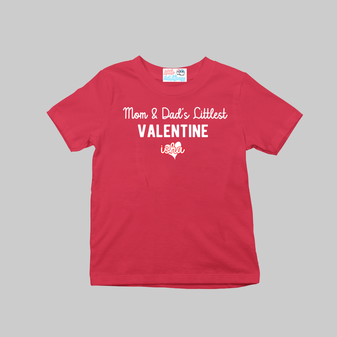 Mom Dad's Littlest Valentine - Red