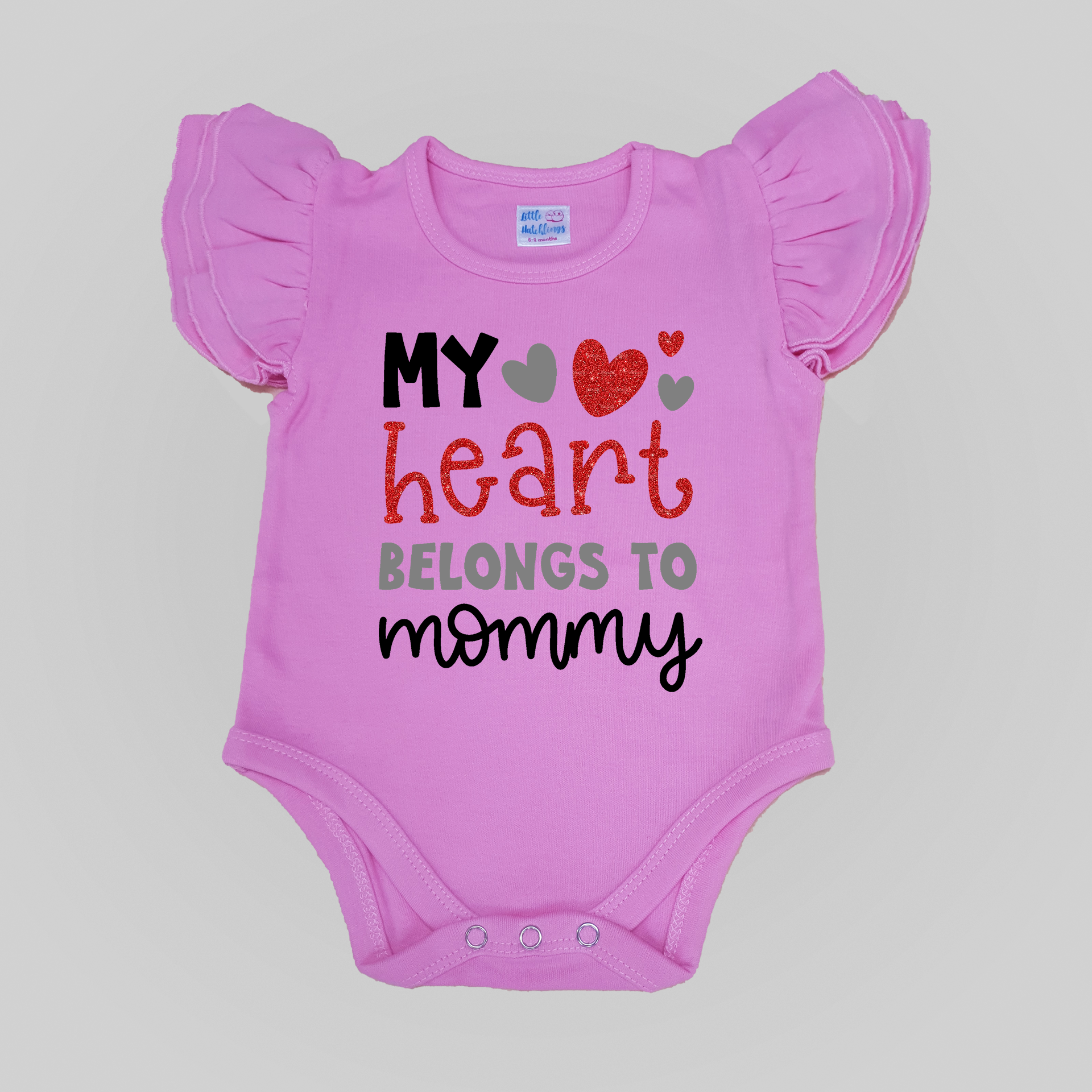 My Heart Belongs to Mommy Pink Onesie - Valentine Day