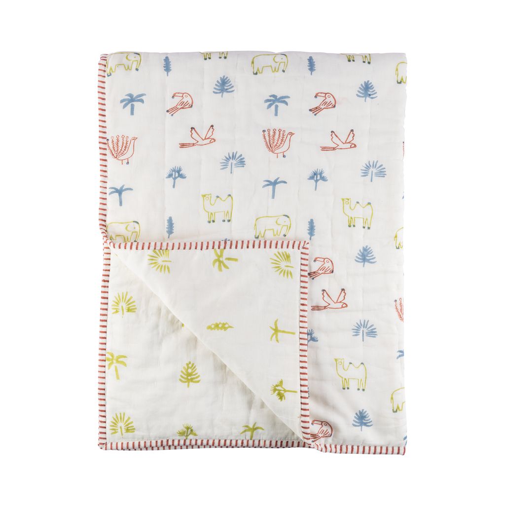 Mulmul Bedding Set | Hand-Block Printed