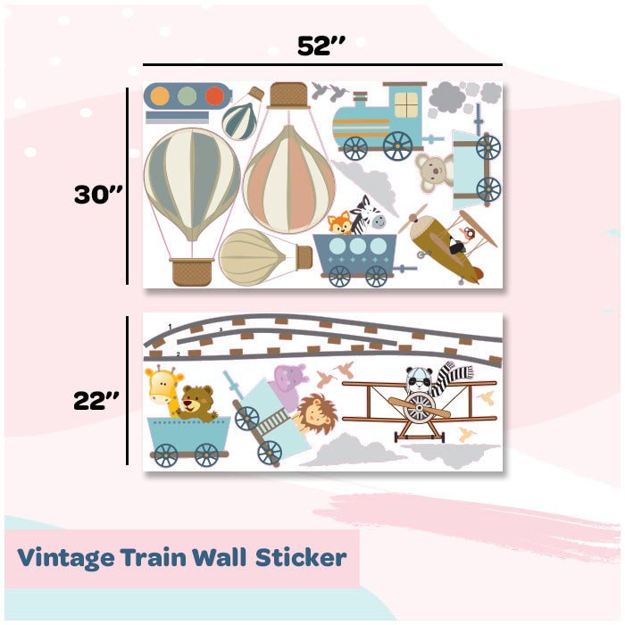 Vintage Train Wall Stickers