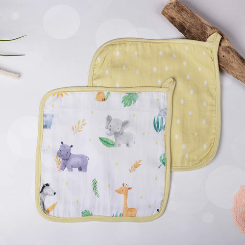 Tiny Snooze Organic Washcloths (Set of 2)-Into The Wild