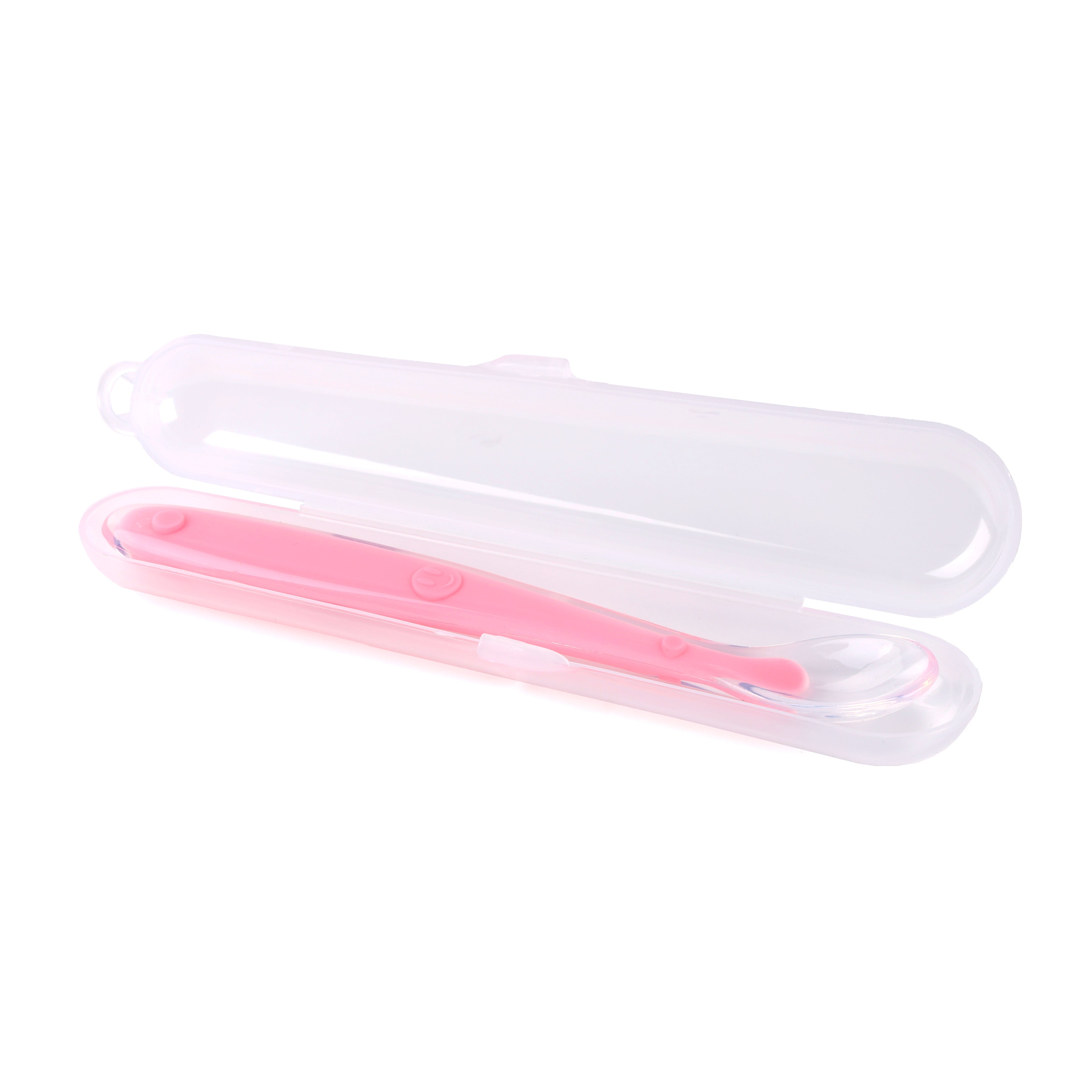 Baby Pink Long Silicone Spoon