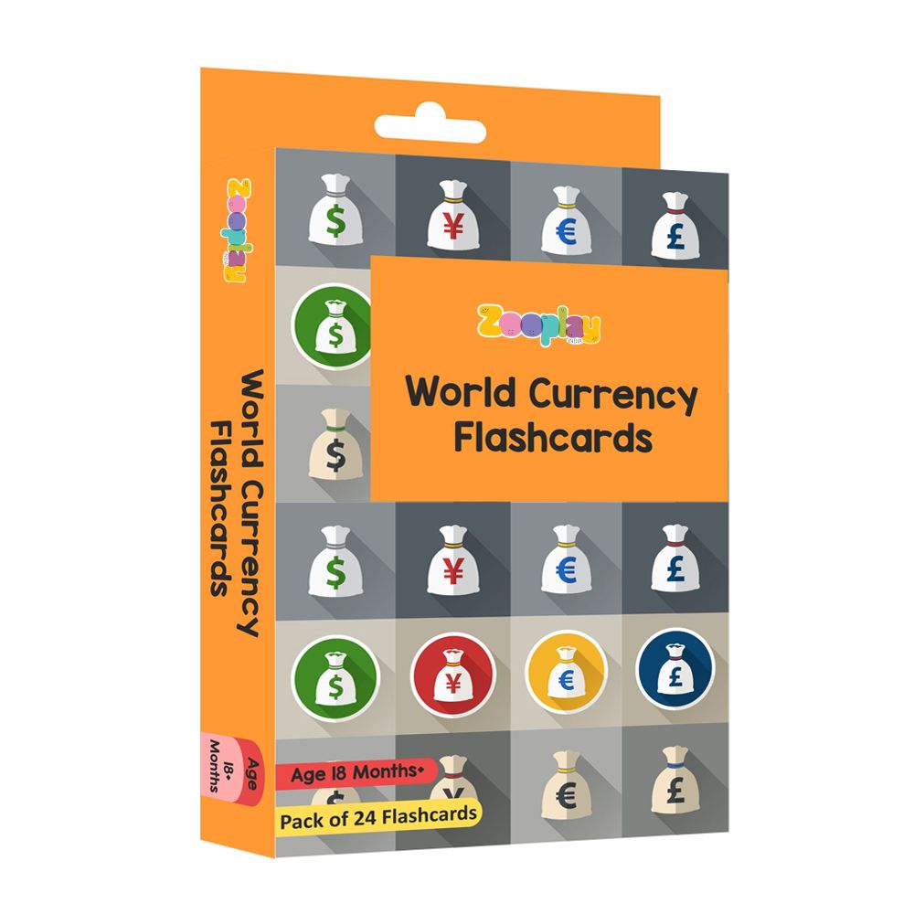 World Currency Flashcards- Pack of 24