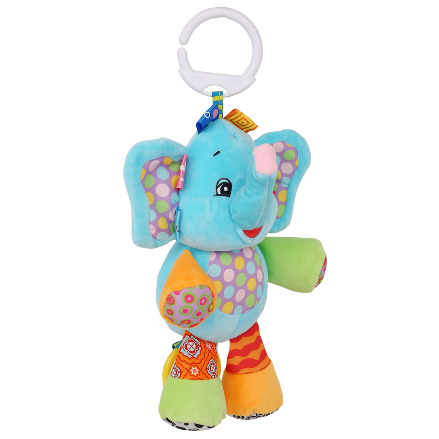 Baby Moo Elephant Blue Pulling Toy
