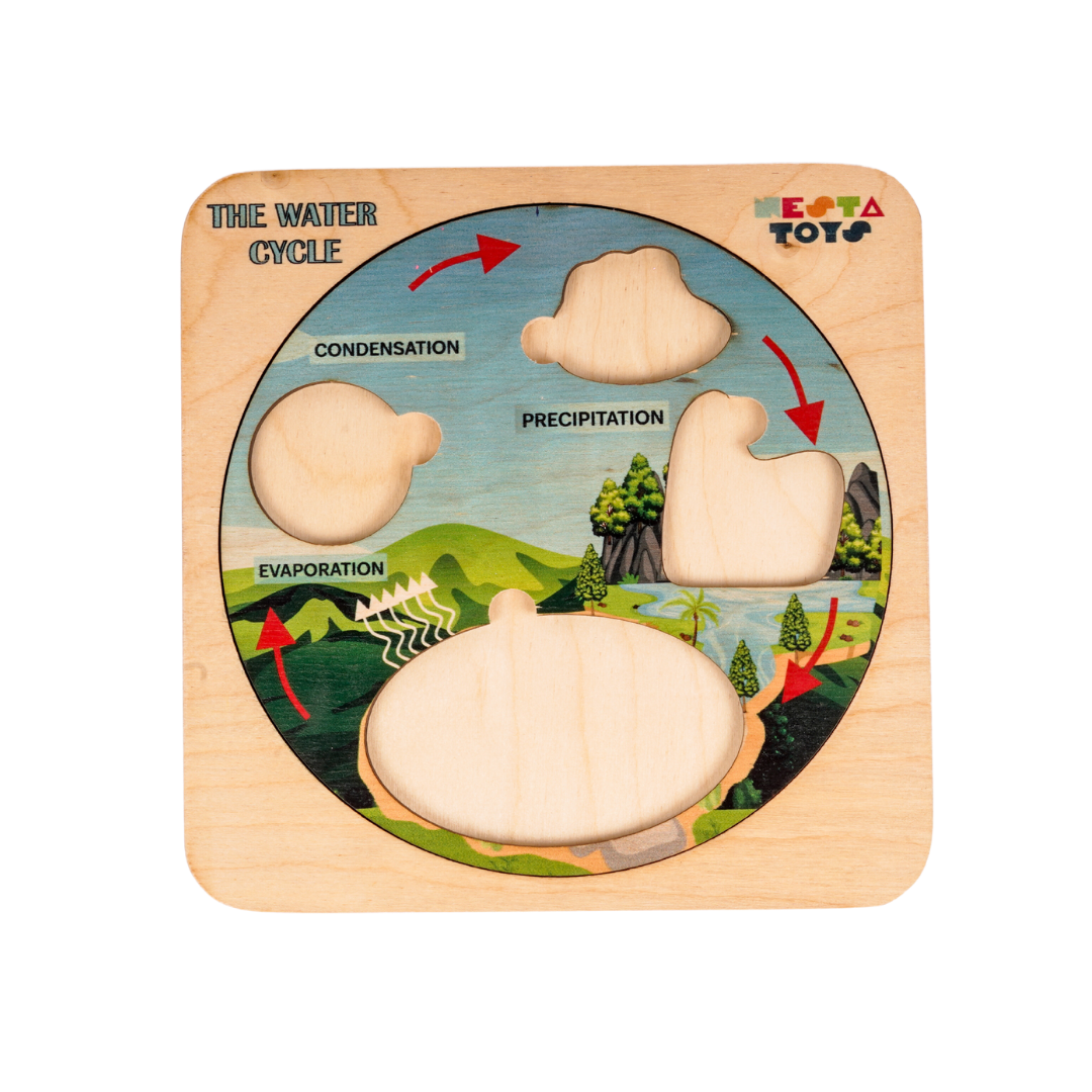 Montessori Wooden Water Cycle Puzzle | Educational STEM Learning Toy