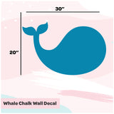 Whale Chalk Decal