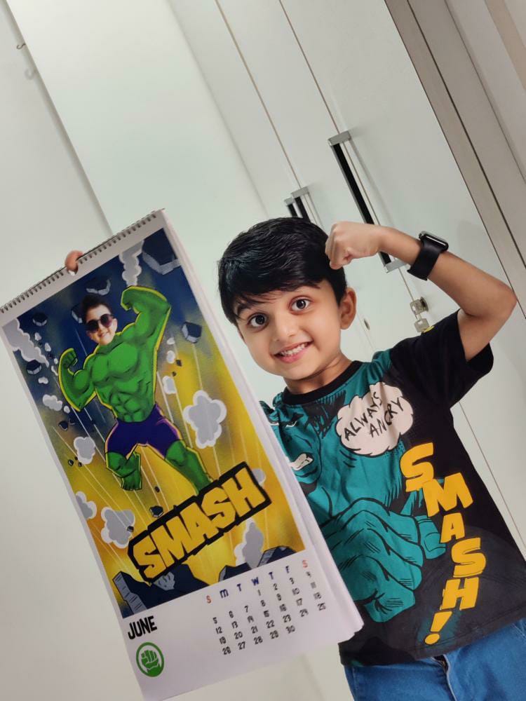 Superhero Calendar - Boys
