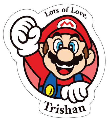 Personalised Gift Stickers -  Mario, Set of 20