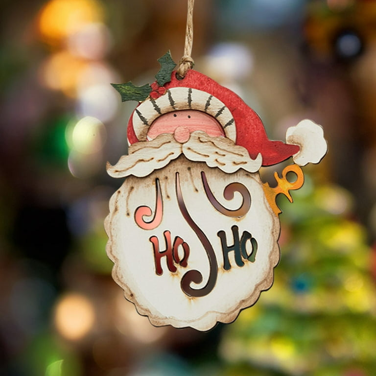 Ho Ho Whiskers Santa Ornament