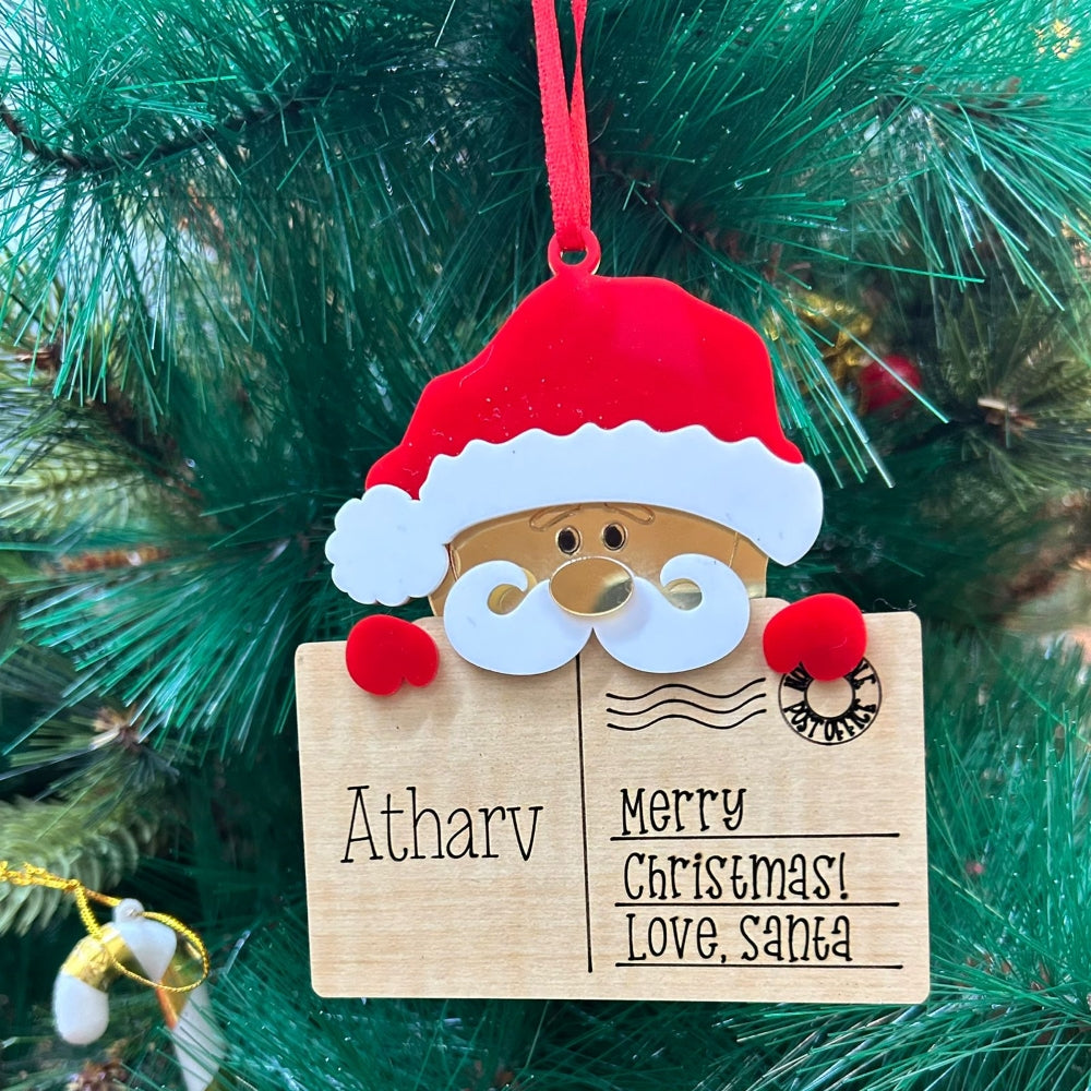 Post Card Ornament - Santa