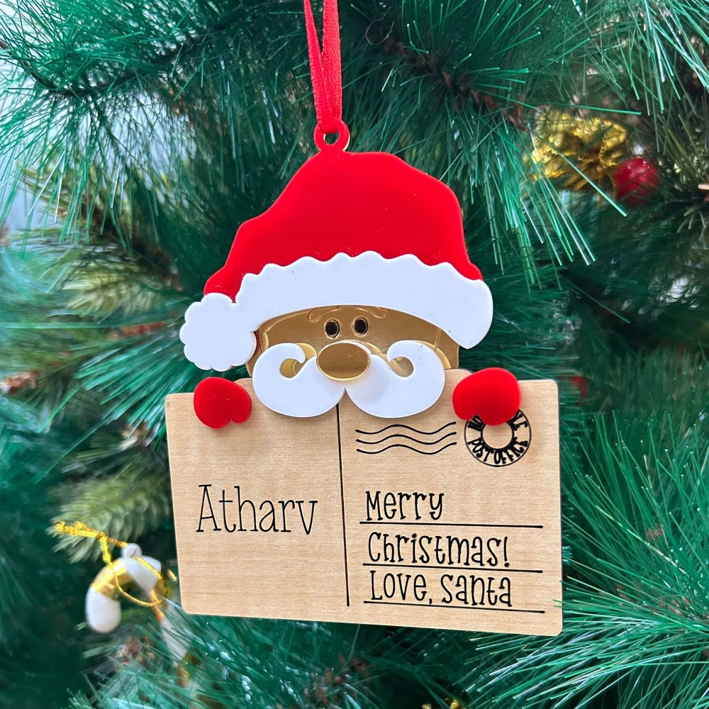 Post Card Ornament - Santa