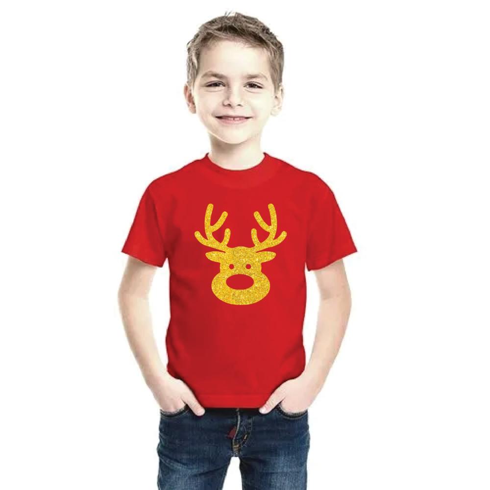 Personalised Christmas Tshirts - Rudolph Face