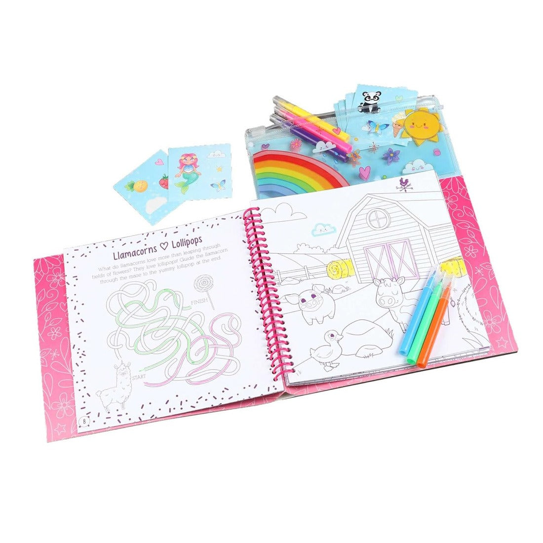 So Sweet! Coloring & Activity Book (with Color Markers Pouch)