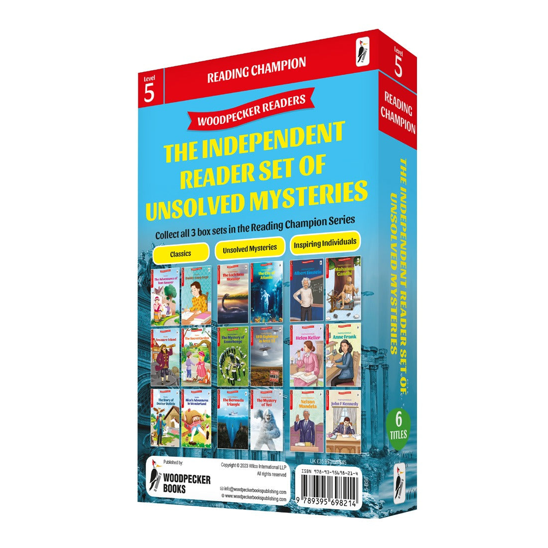 Woodpecker Books Level 5: Independent Reader Set Unsolved Mysteries (6 Vol Set)