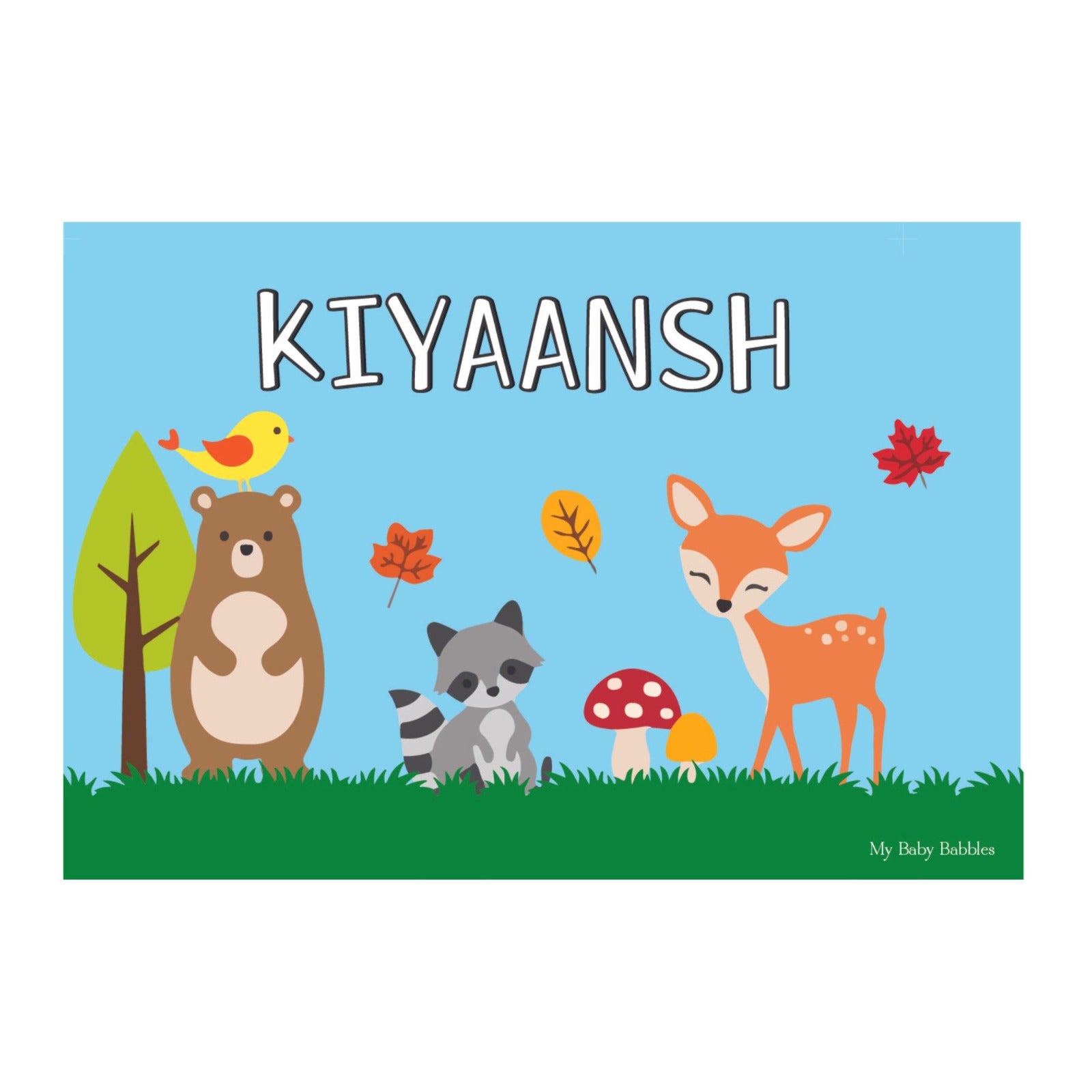 Personalised Themed Tablemat - Animals