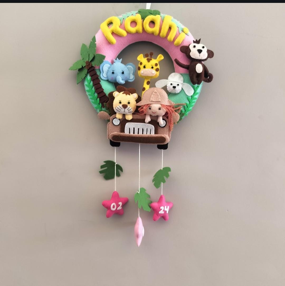 Junior Jeep Safari Personalised Ring Name Hanging