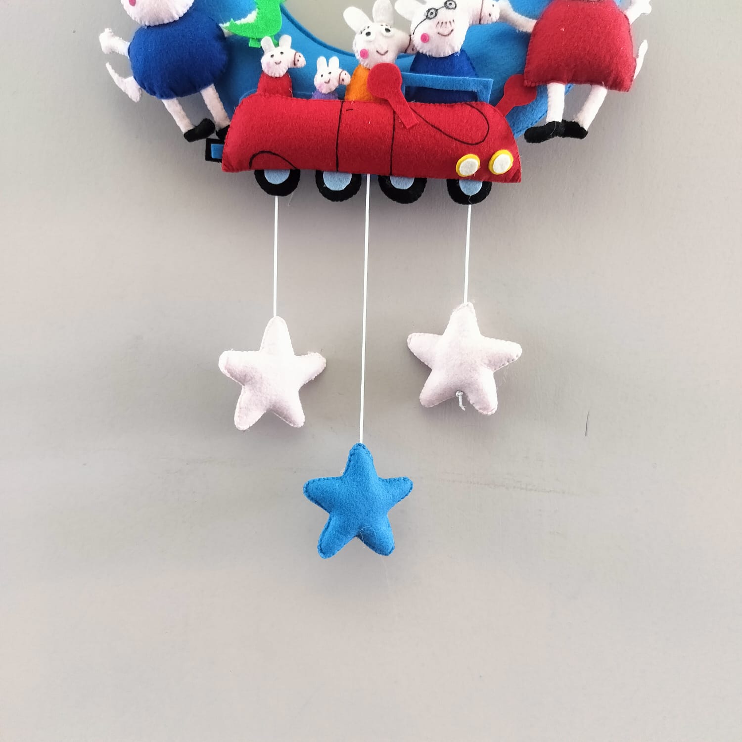 Junior Peppa Paradise Personalised Ring Name Hanging