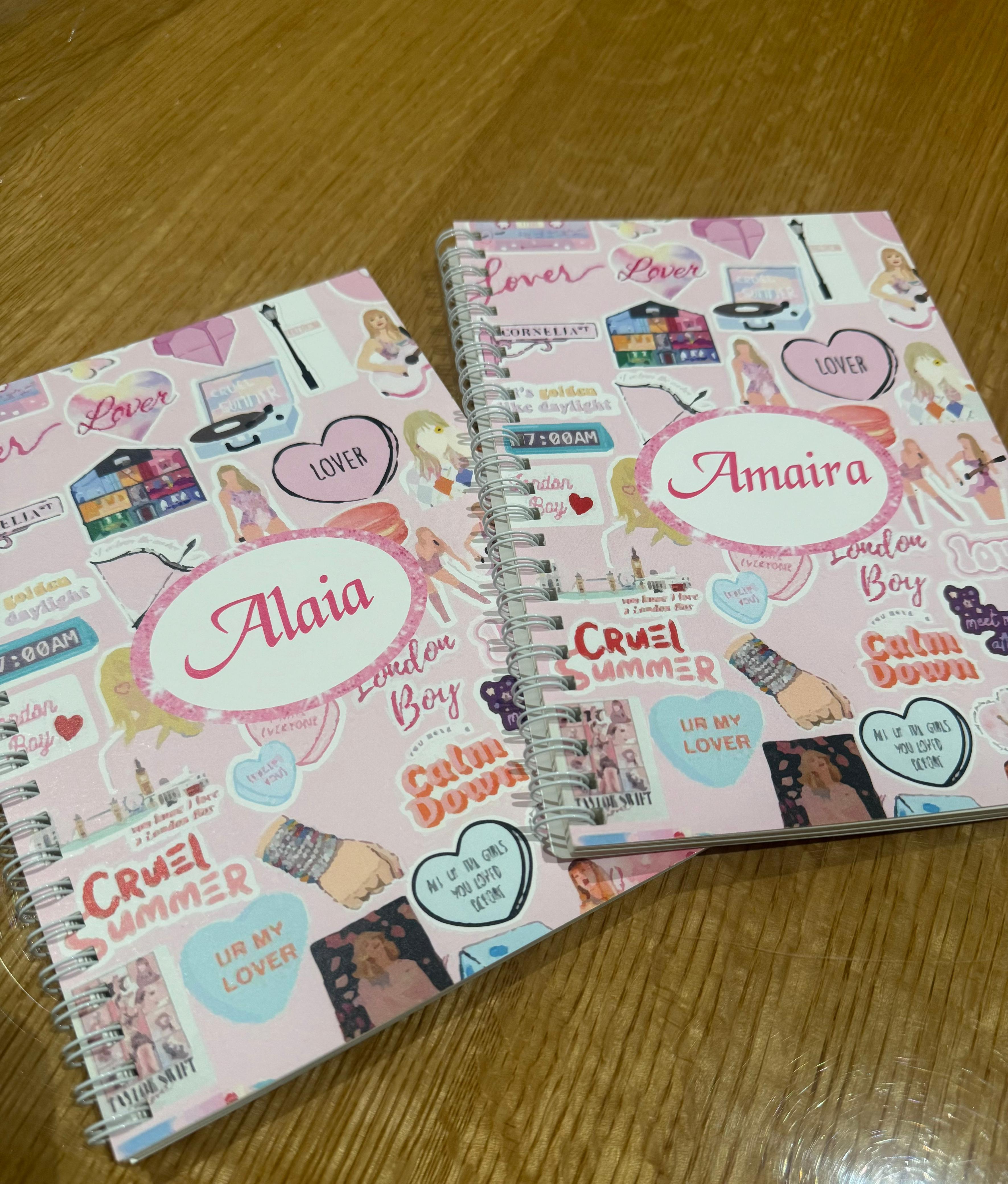 Notebooks -Taylor Swift theme