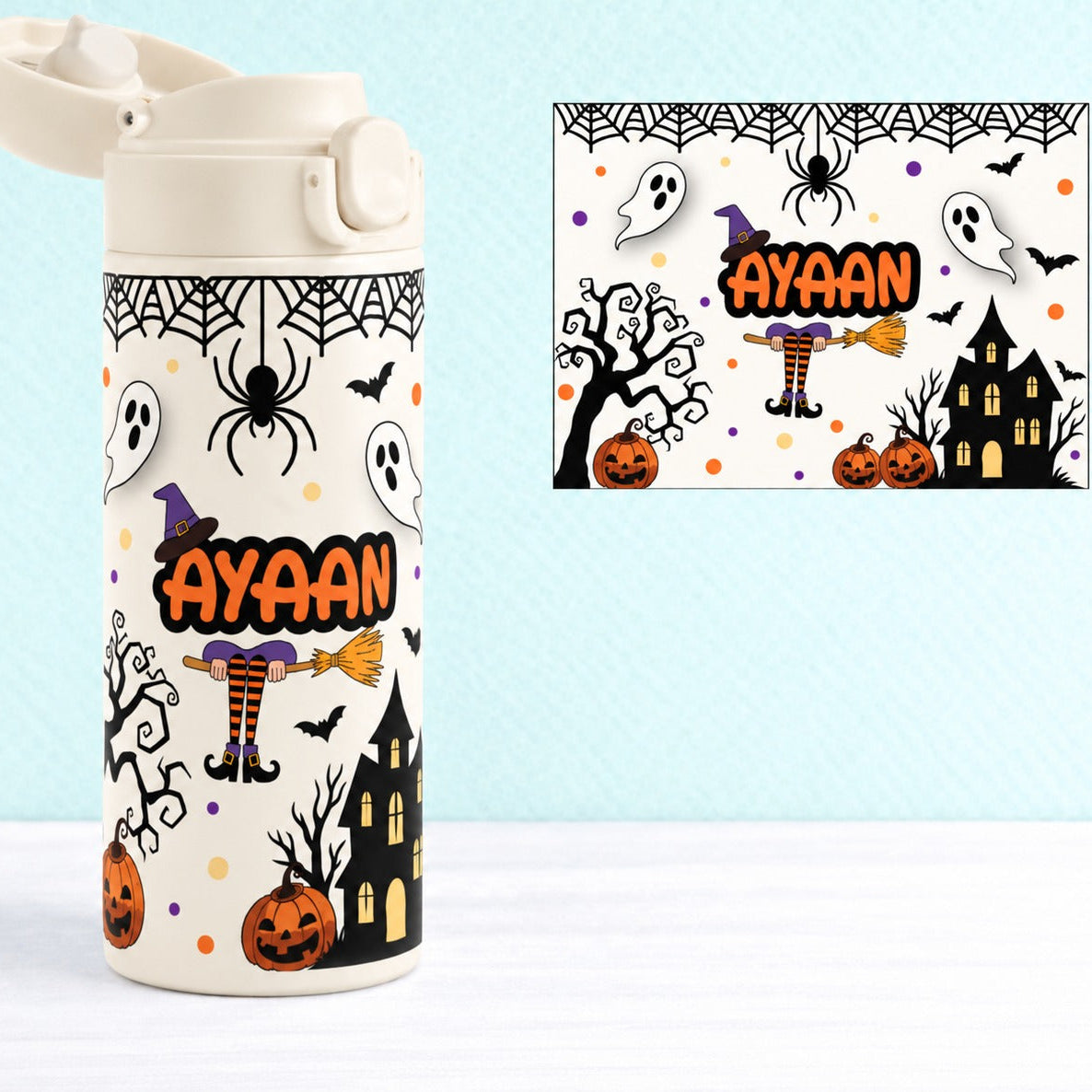 Insulated Bottle Spooky Halloween