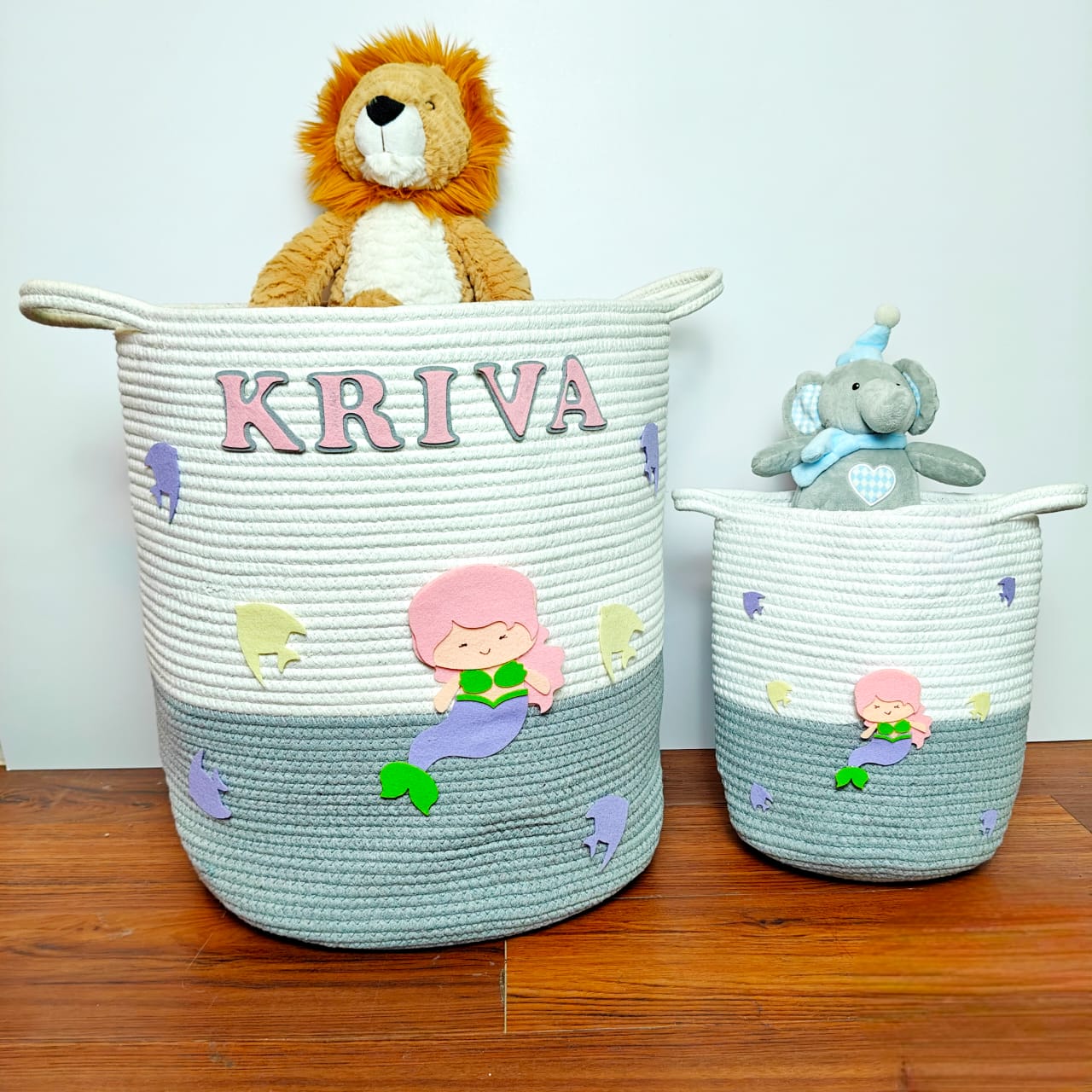 Jute Cotton Storage Basket