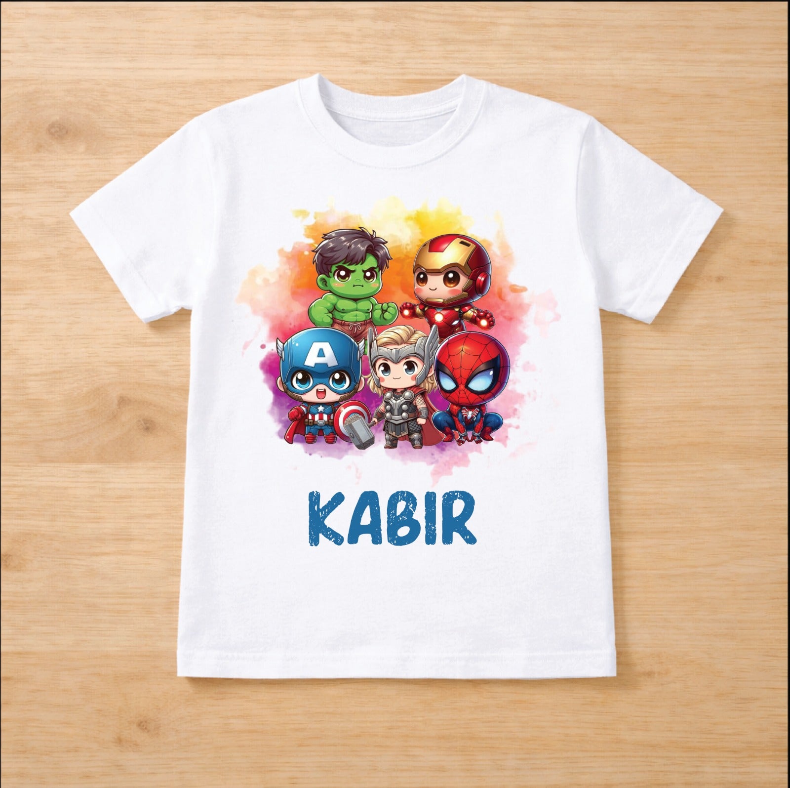 Superhero Themed Holi T-Shirt