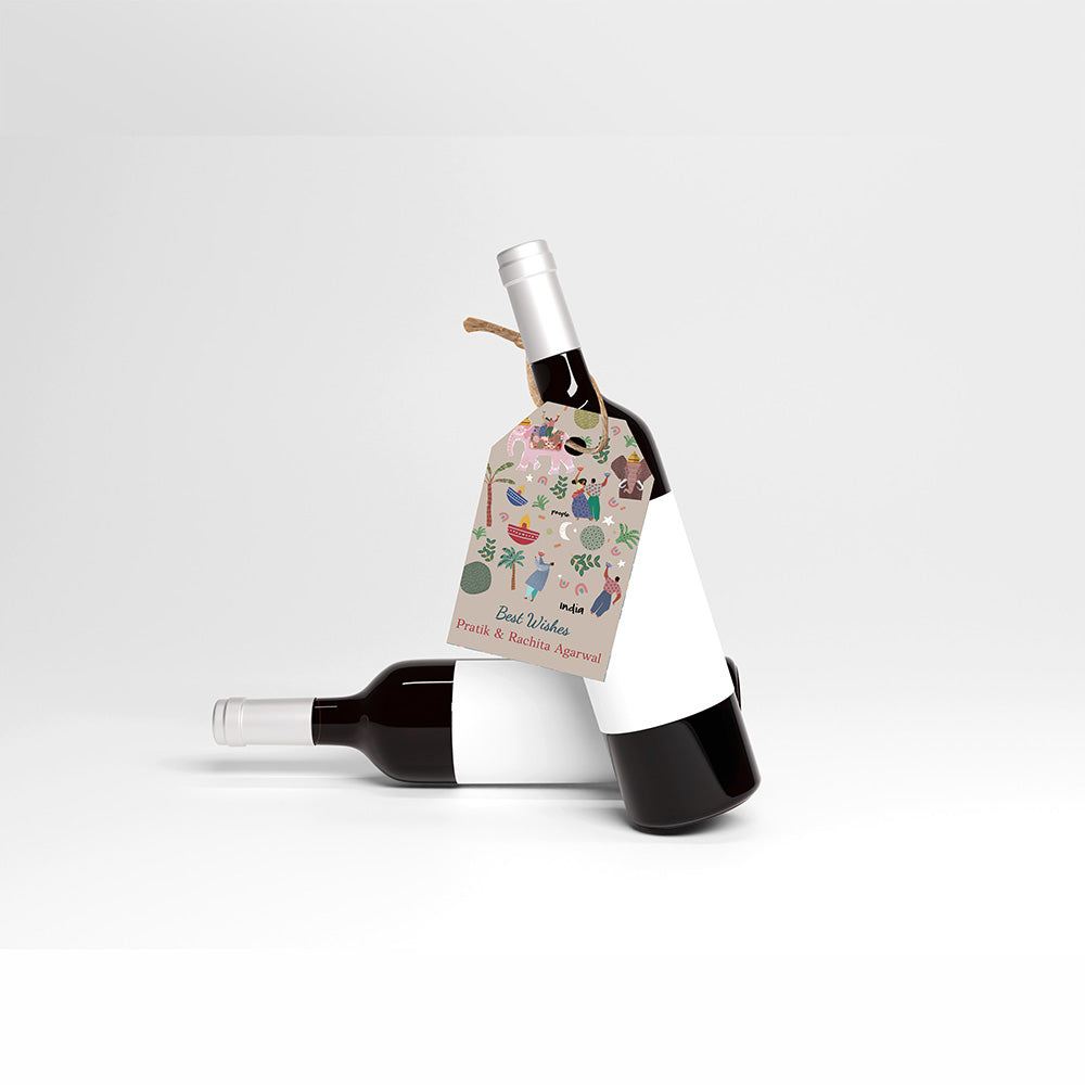 Wine Tags - Diwali Burst