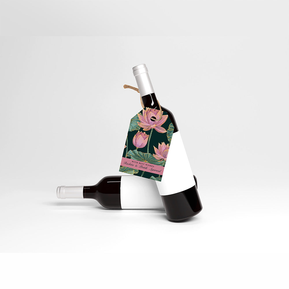 Wine Tags - Lotus Devotion