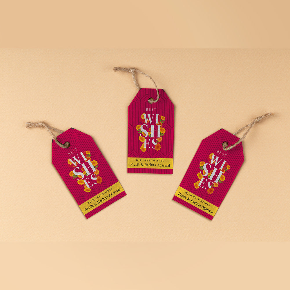 Wine Tags - Diwali Typo