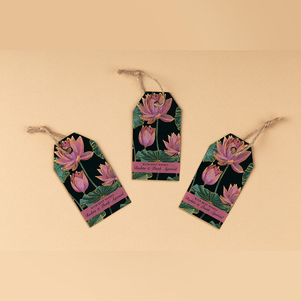Wine Tags - Lotus Devotion