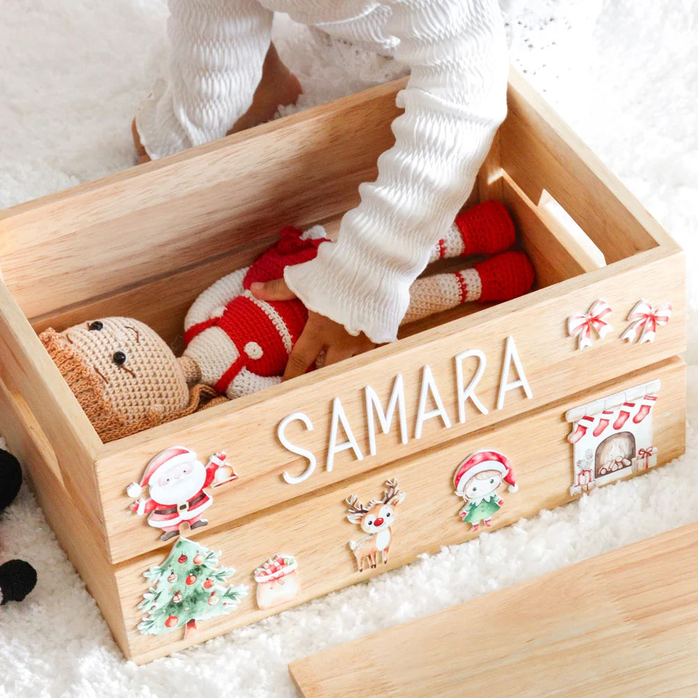 Personalized Wooden Storage Box - Multiple Designs