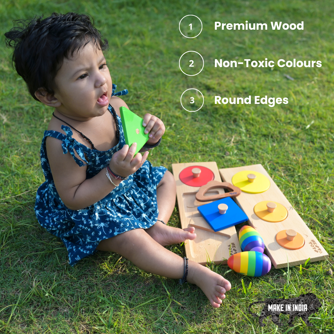 Nesta Toys Beech Wooden Cloud Teether (0-1.5 years)