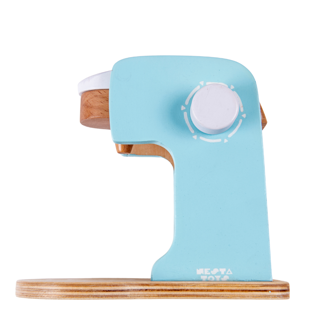 Wooden Coffee Maker Toy - Light Blue