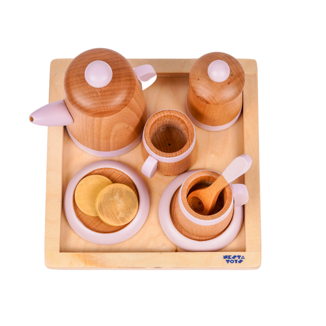 Wooden Tea Set Toys (10 PCS)