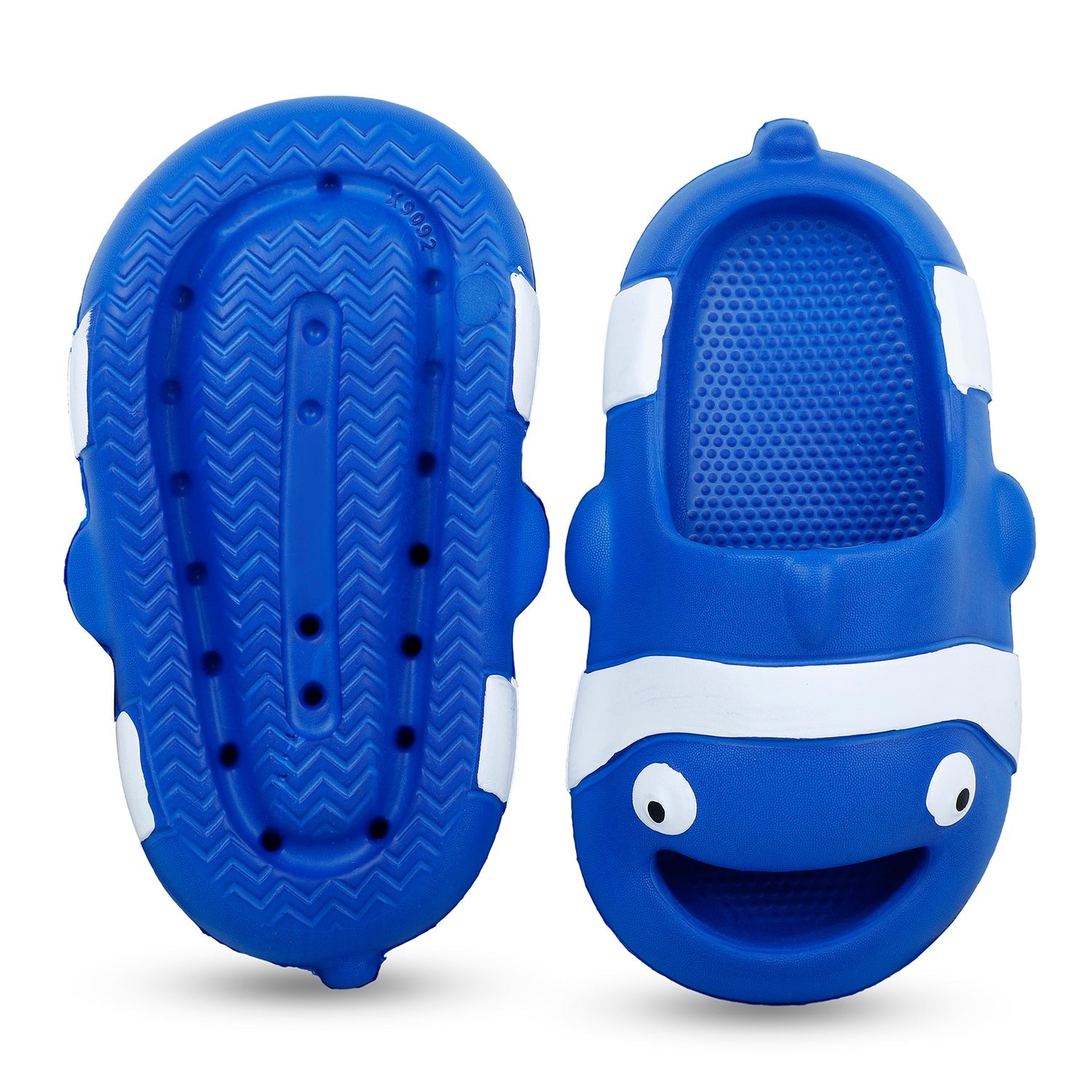 Baby Moo Nemo Waterproof Soft Slippers Anti-Skid Sliders - Blue - Baby Moo