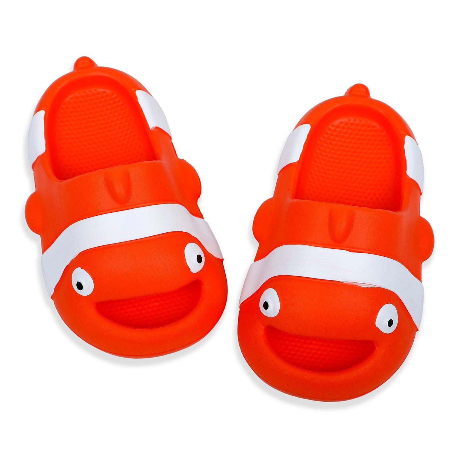 Baby Moo Nemo Waterproof Soft Slippers Anti-Skid Sliders - Orange - Baby Moo