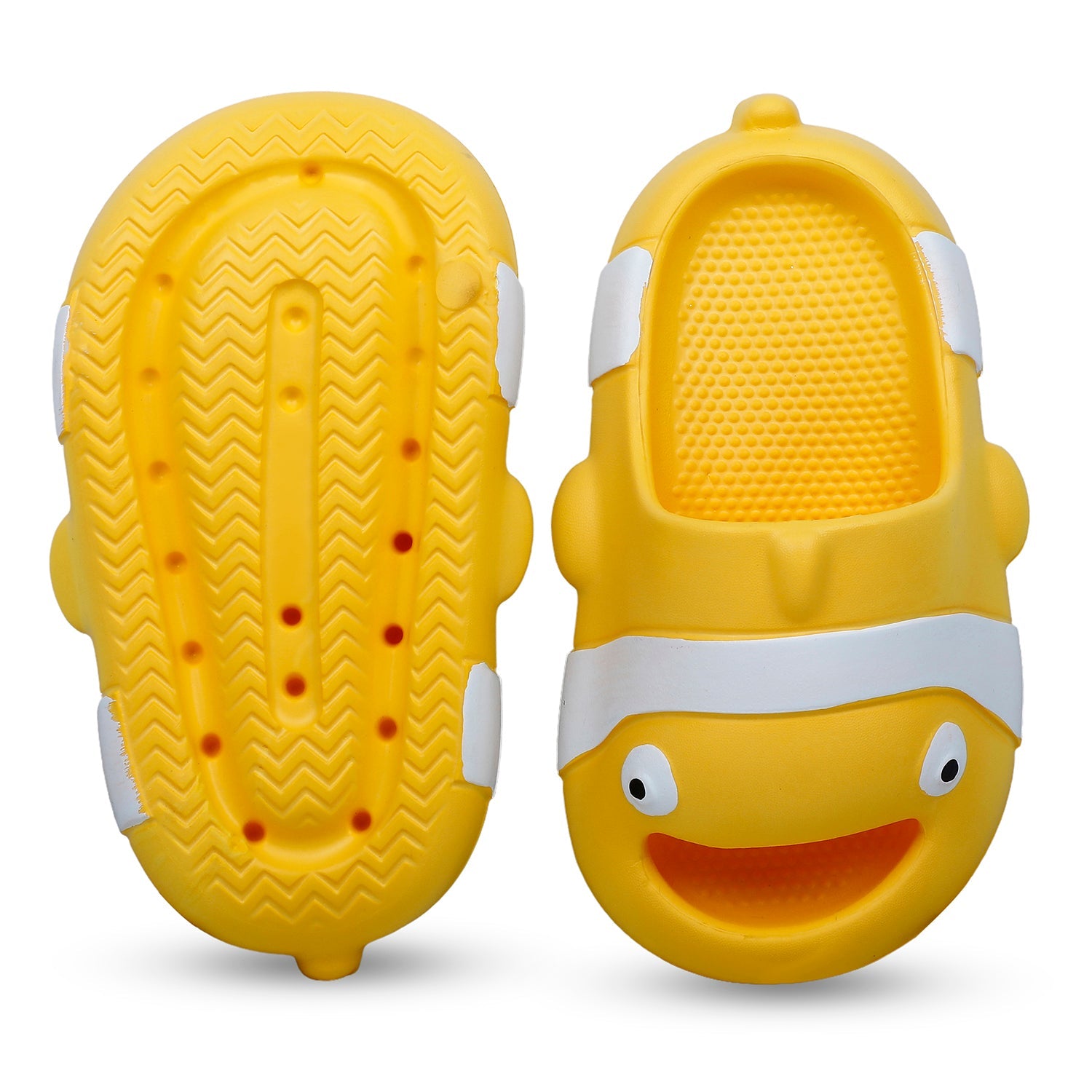 Baby Moo Nemo Waterproof Soft Slippers Anti-Skid Sliders - Yellow - Baby Moo